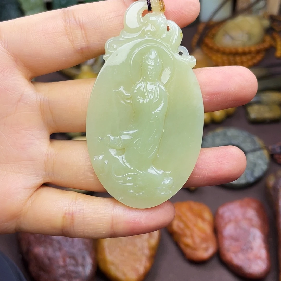 岫岩河磨玉（透闪石质玉）未镶嵌颈饰