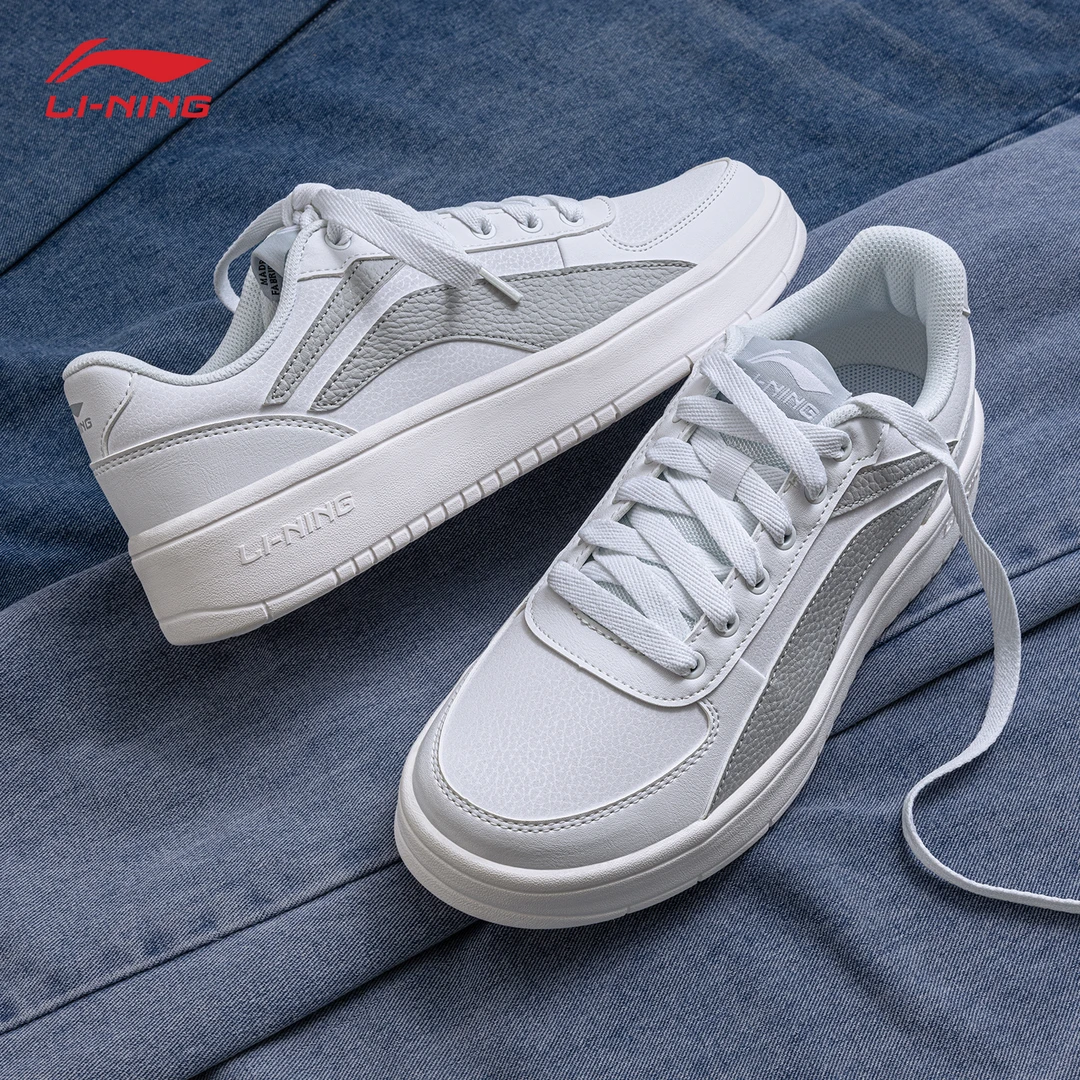 李宁板鞋男鞋2025春季轻便舒适运动鞋时尚低帮百搭休闲鞋男款鞋子