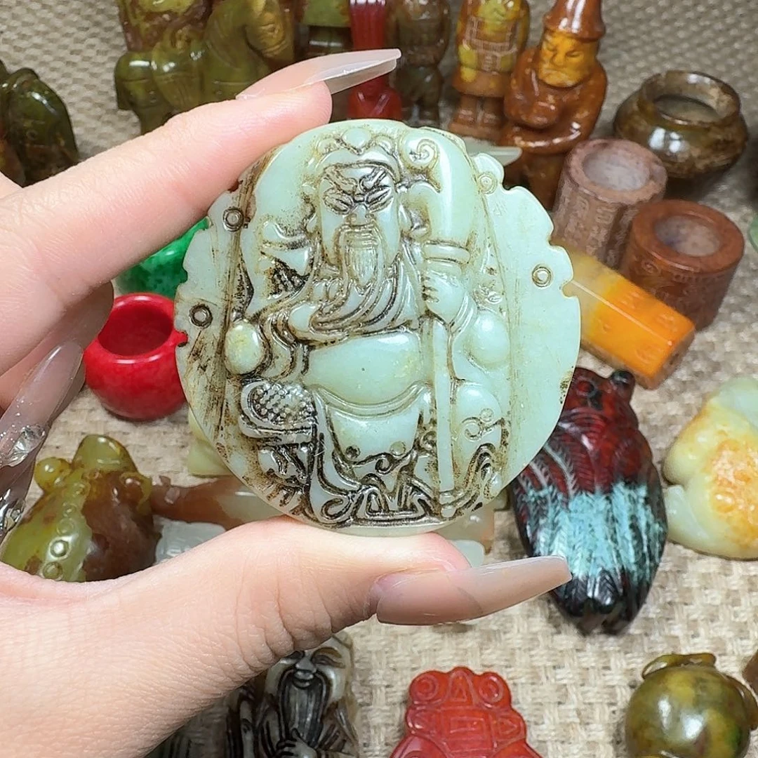 白玉菩提吊坠挂件