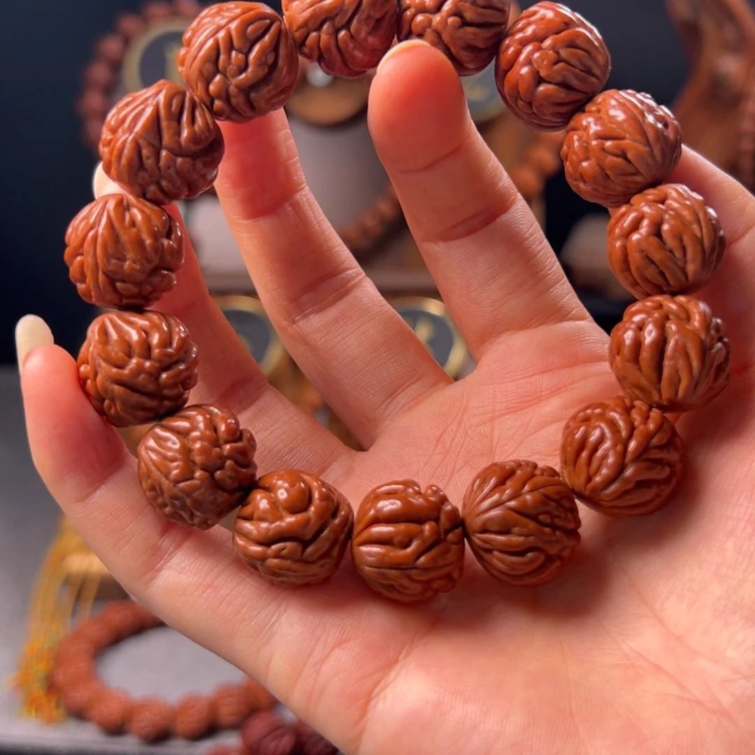 桃核手串18野生豹子头