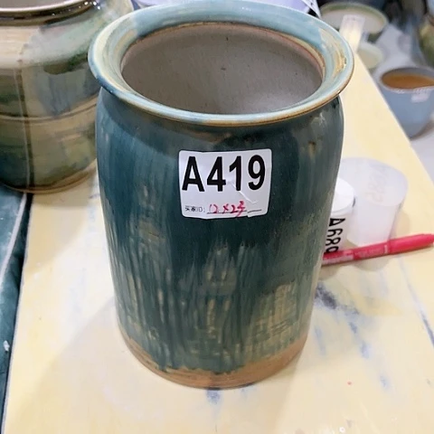 红陶景德镇陶瓷花盆手工-无孔