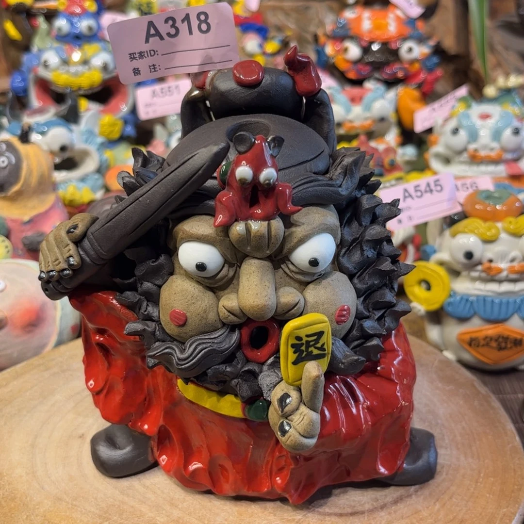 泥塑纯手工陶瓷摆件