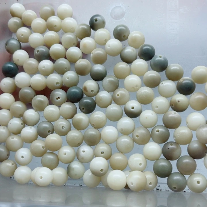 吊坠白玉菩提瑕疵11烟雨江南圆珠130颗