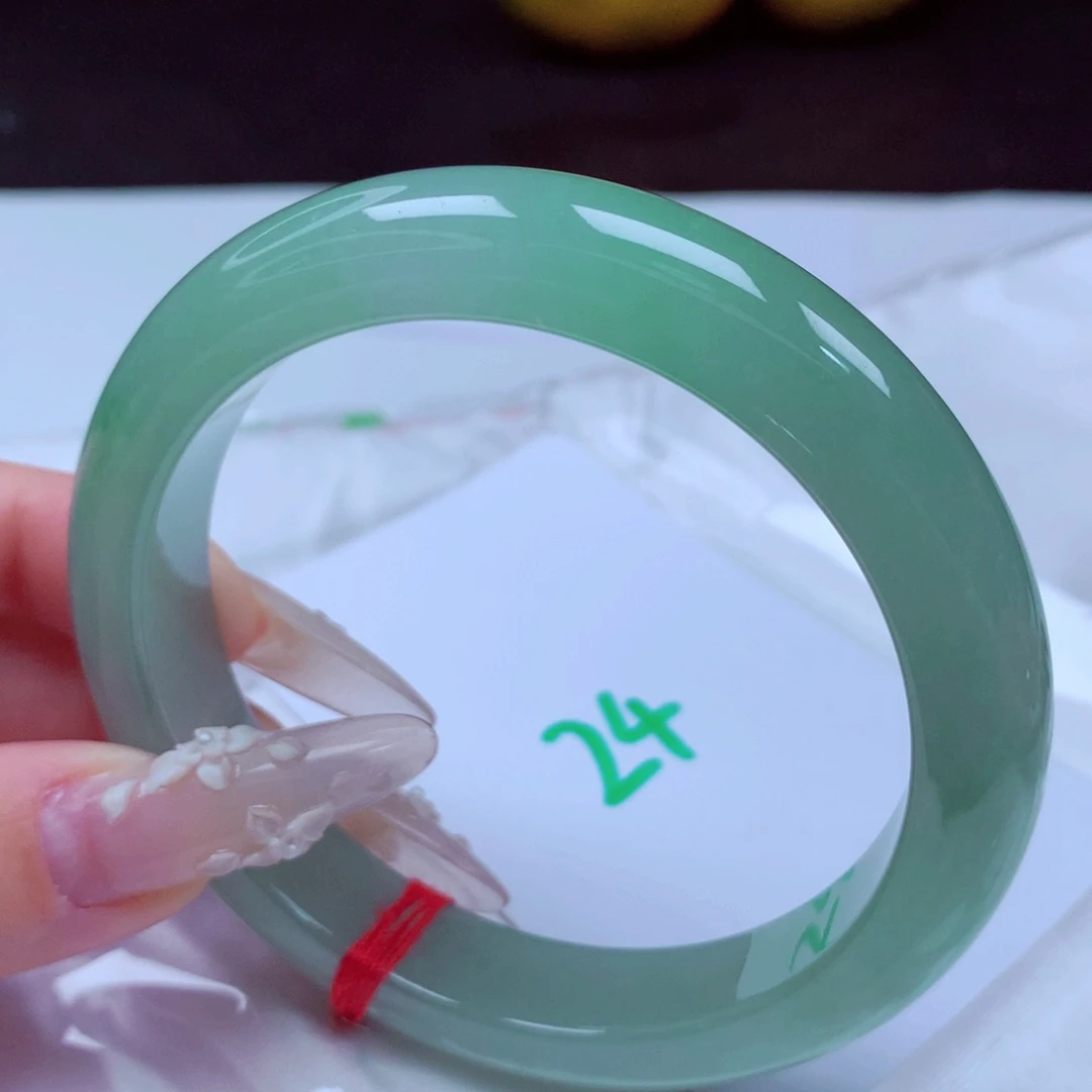 未镶嵌手镯翡翠天然缅甸翡翠A货手镯 24号