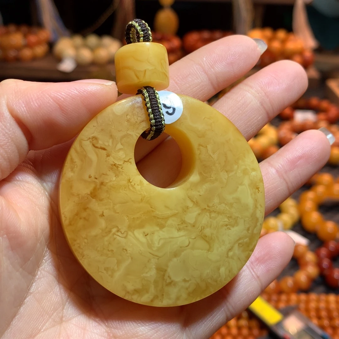 蜜蜡未镶嵌吊坠(不含链)