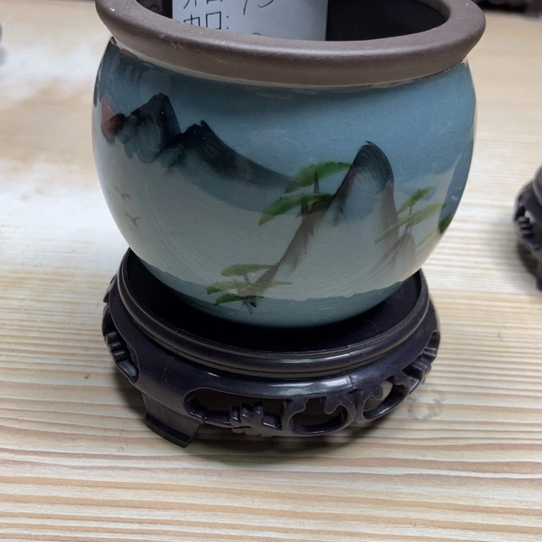 瓷片陶瓷花盆陶瓷艺术