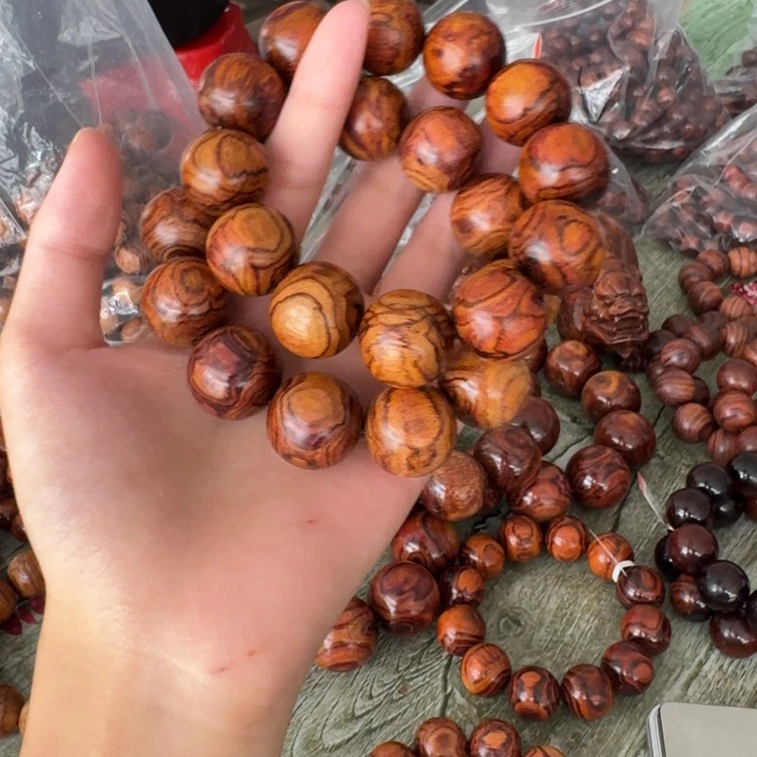 黄花梨/降香黄檀手串/手链88米2.0规格x纹海黄手串