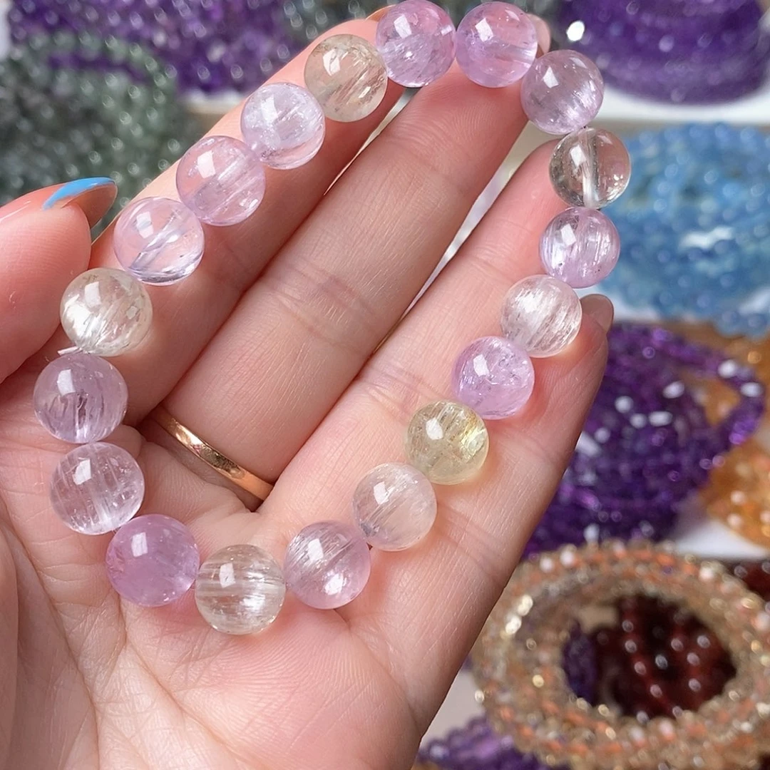 未镶嵌锂辉石手串紫锂辉32