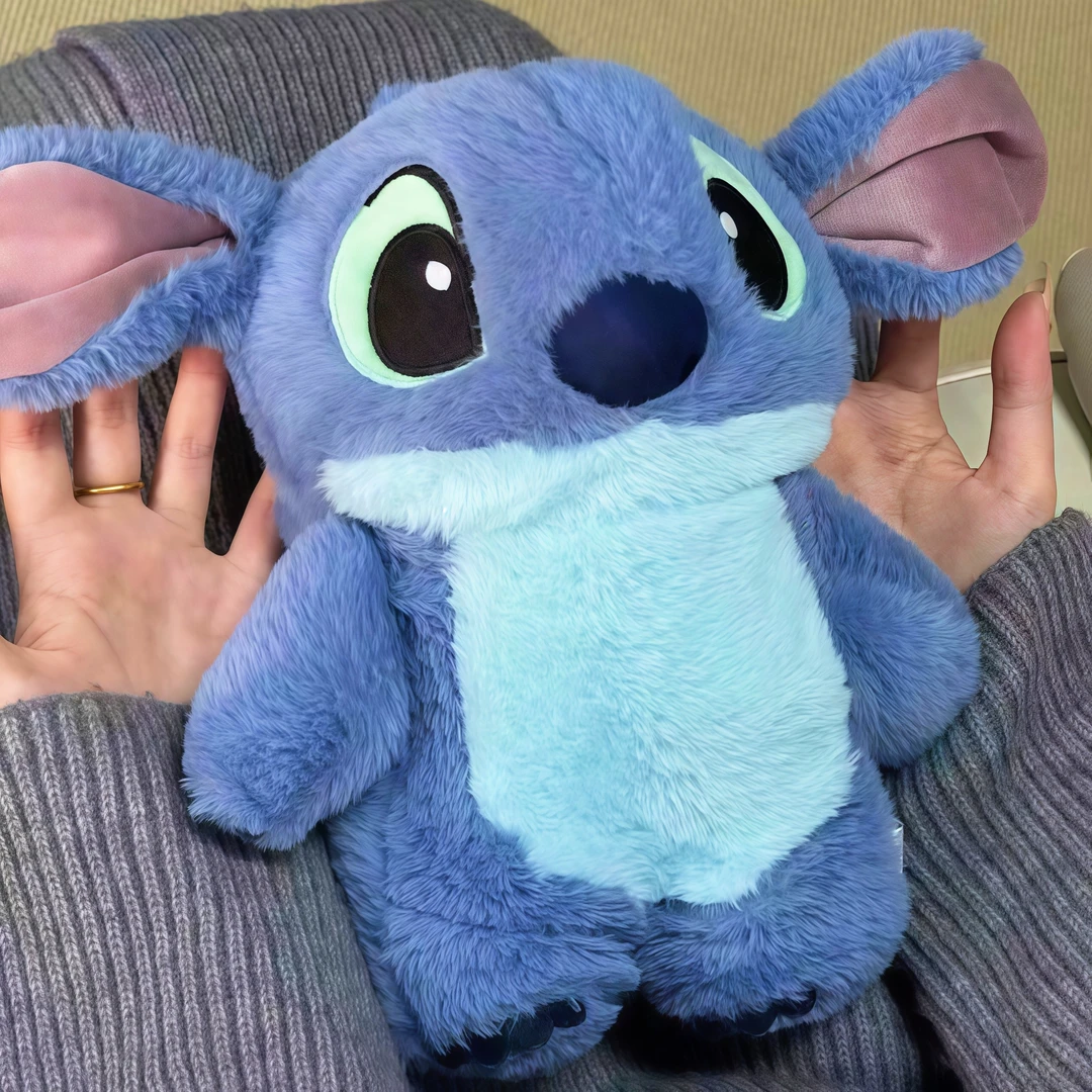 秋冬史迪仔热水袋卡通可爱毛绒女生注水式暖水袋冬送女生暖手宝cy