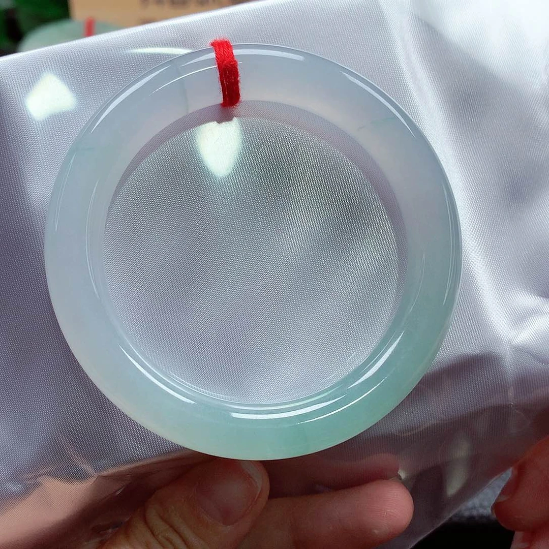 未镶嵌手镯（圆镯）翡翠91号，天然A货翡翠手镯