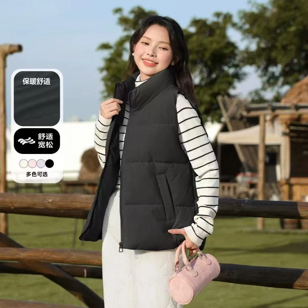 1147 马甲秋冬保暖2025新款时尚休闲立领马夹百搭无袖坎肩外穿J2