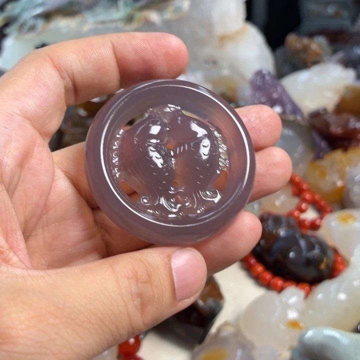 玛瑙/玉髓未镶嵌吊坠(不含链)