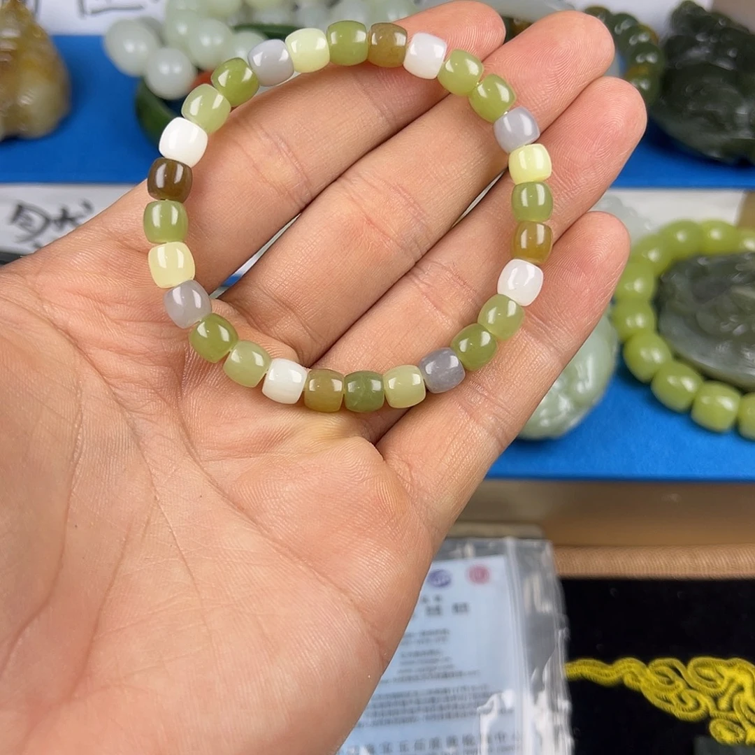 和田玉未镶嵌颈饰新疆和田玉多宝