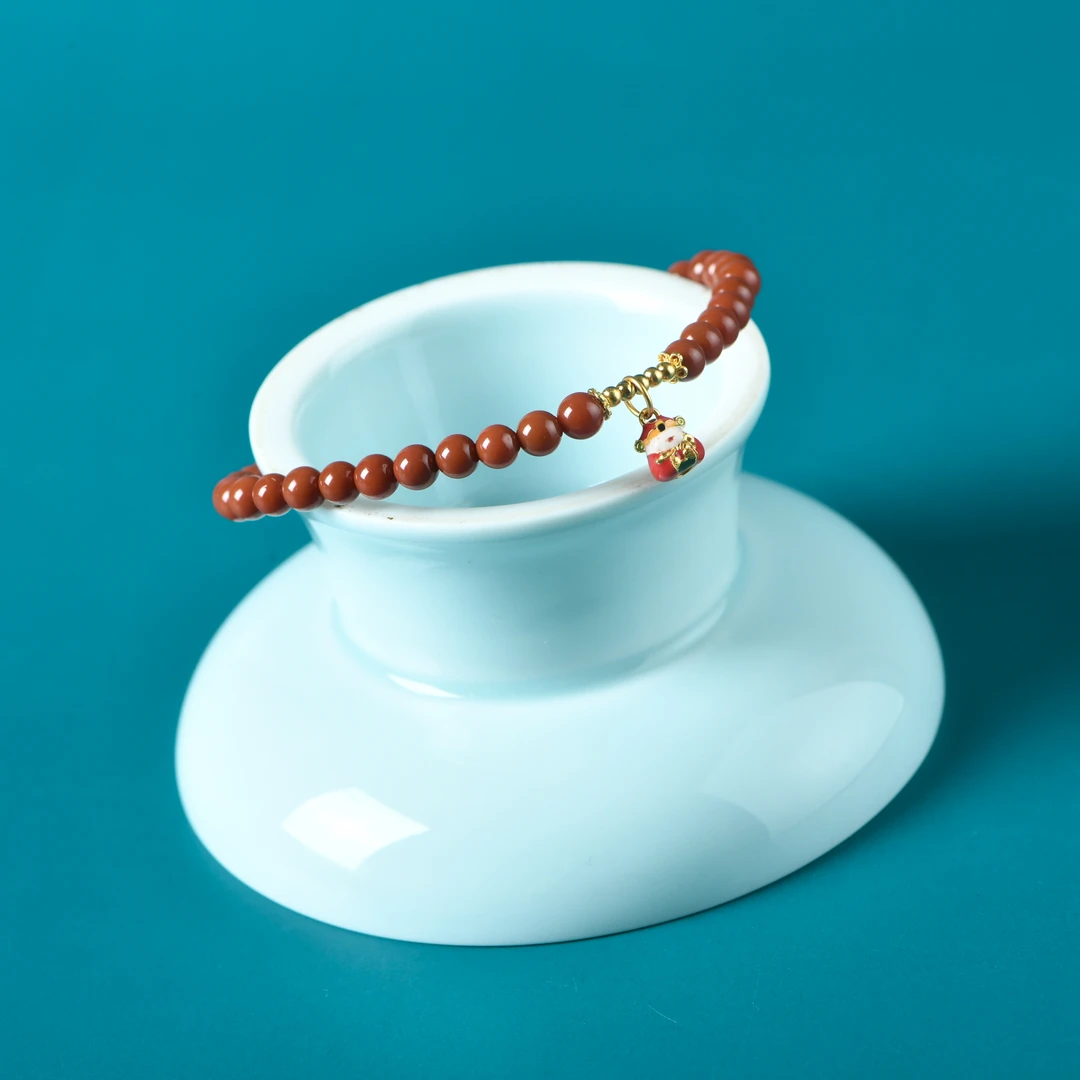 南红0.4财神单圈手链