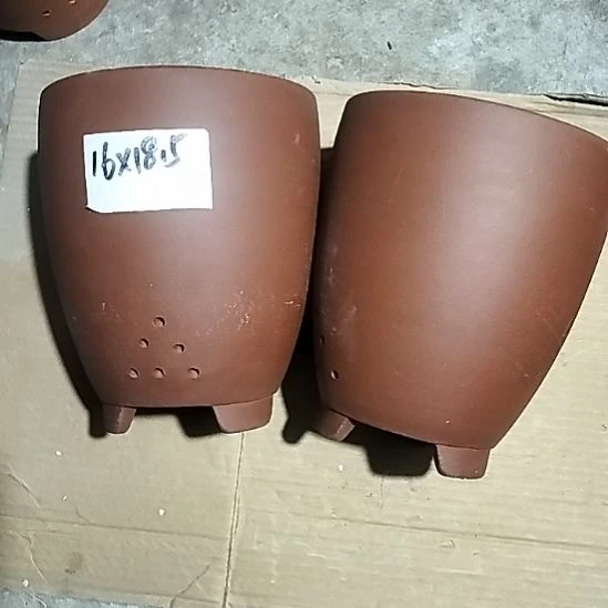 紫砂红泥三角两个