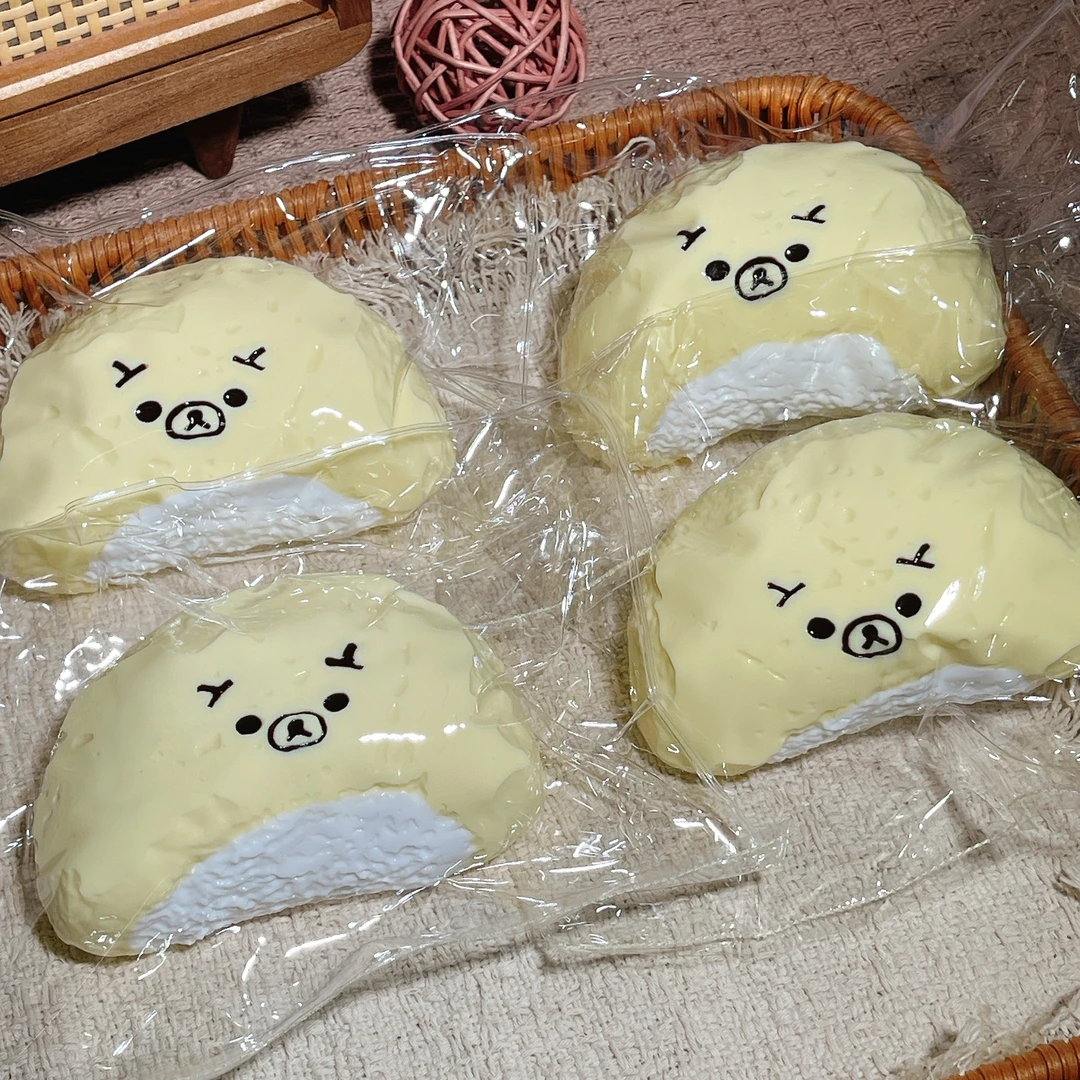 (187g)轻松熊榴莲肉泥感慢回弹食品级硅胶玩具