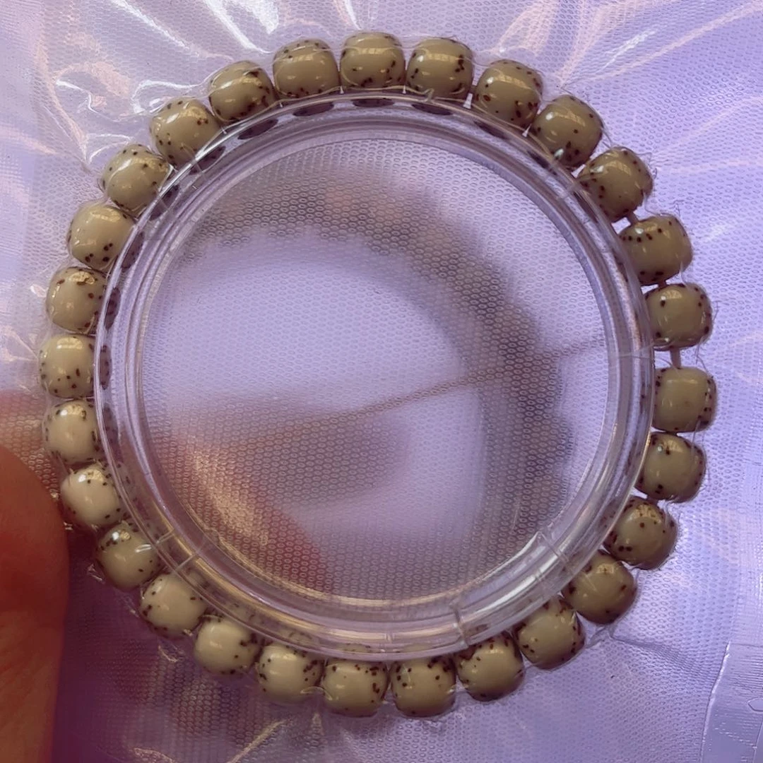 精品绿背河豚单圈手串87