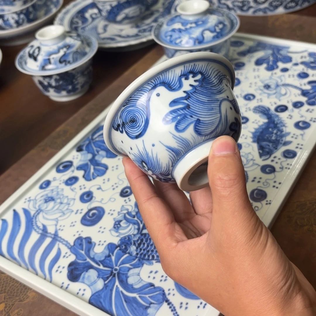 陶摆件景德镇手绘茶器