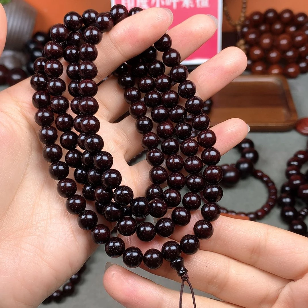 木宝阁小叶紫檀手串，尺寸8（现货实拍）