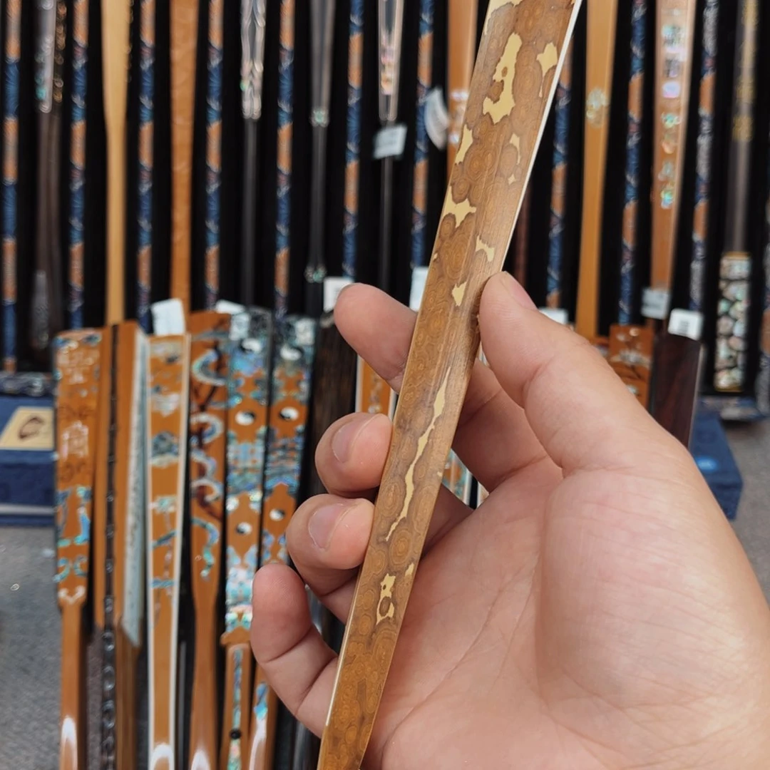 扇子牧***陈纯手工制作工艺精湛工艺