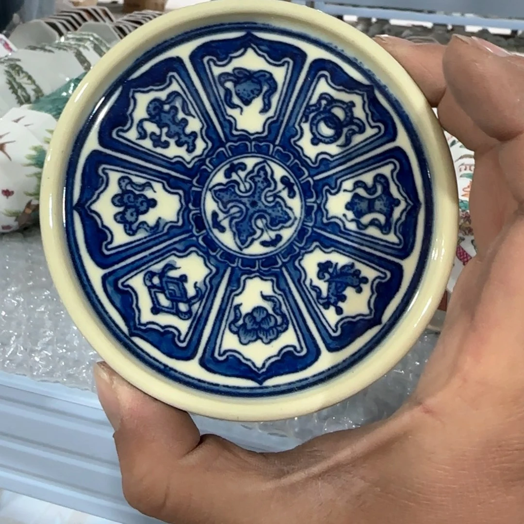 瓷片摆件手绘瓷器全部处理