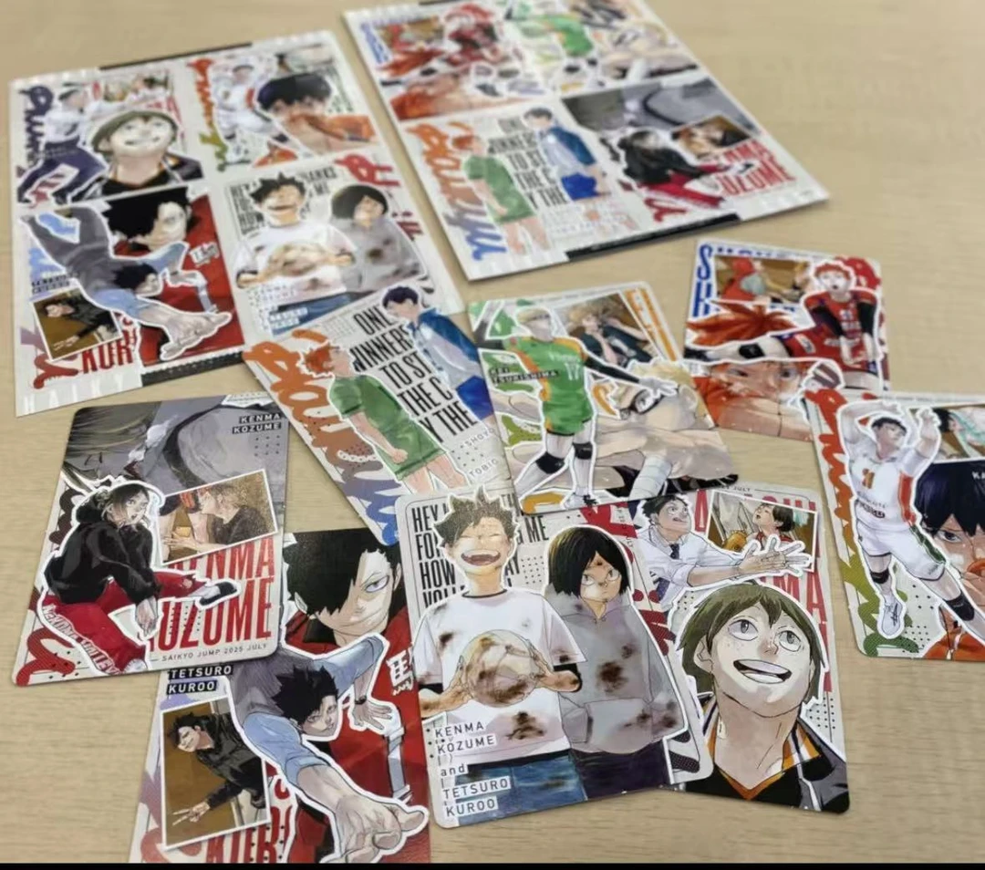 【拆盒】排球少年giga原画文件夹光栅卡书签卡牌盲盒