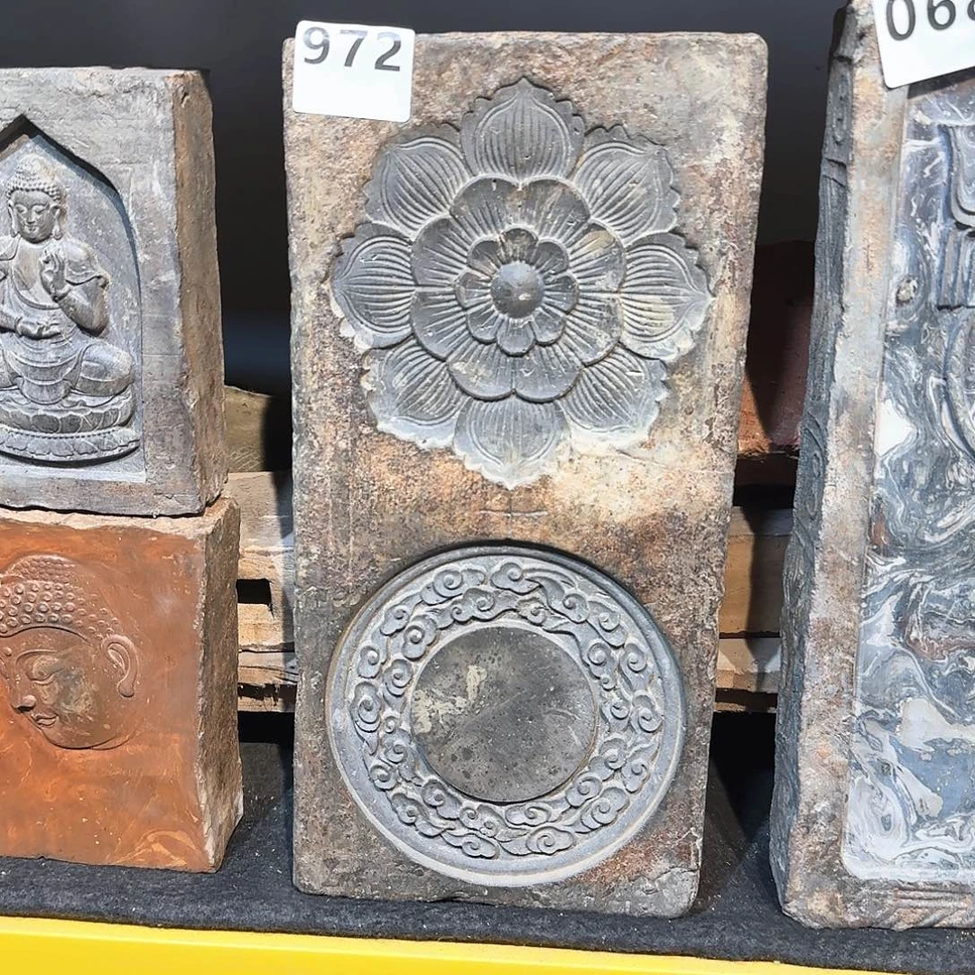 老砖茶台，砚台，画像砖