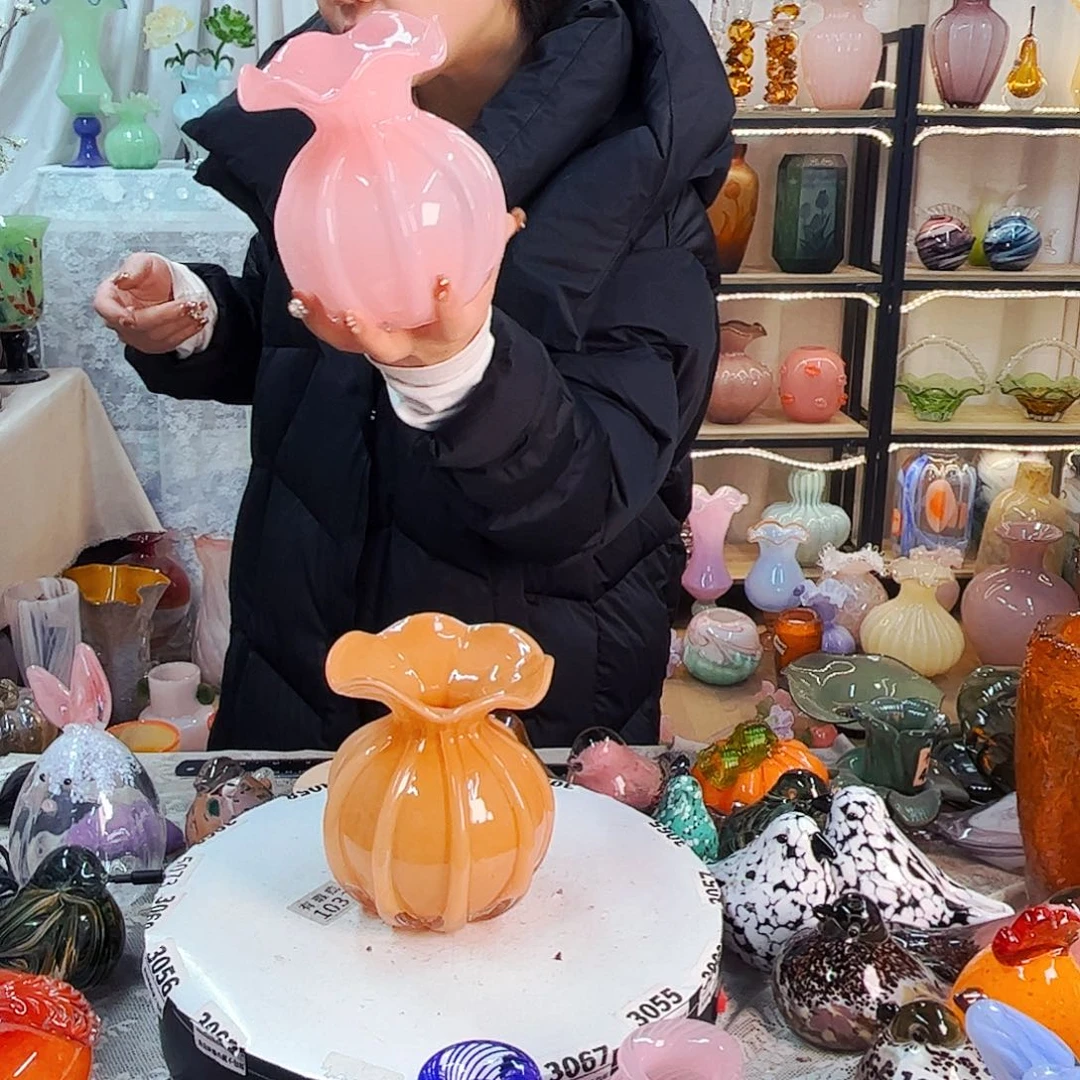 福利不退不换琉璃花瓶艺术品