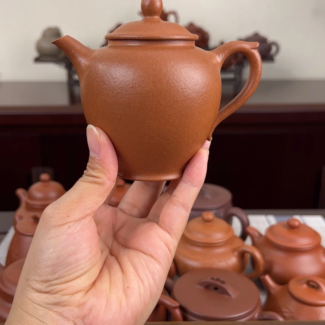 茶壶紫砂黄降坡宫灯220cc