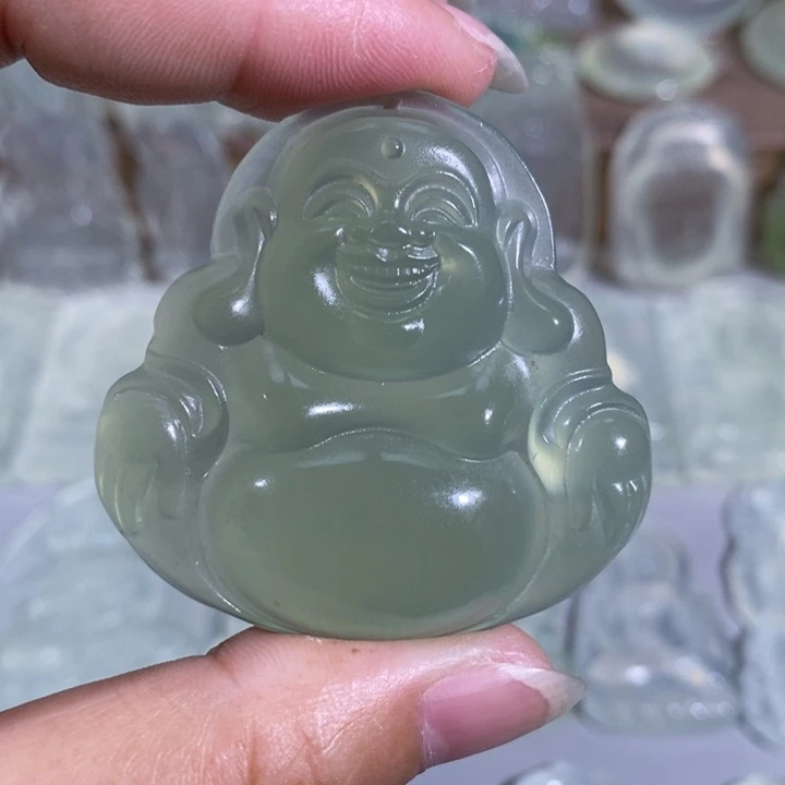 未镶嵌岫玉颈饰吊坠