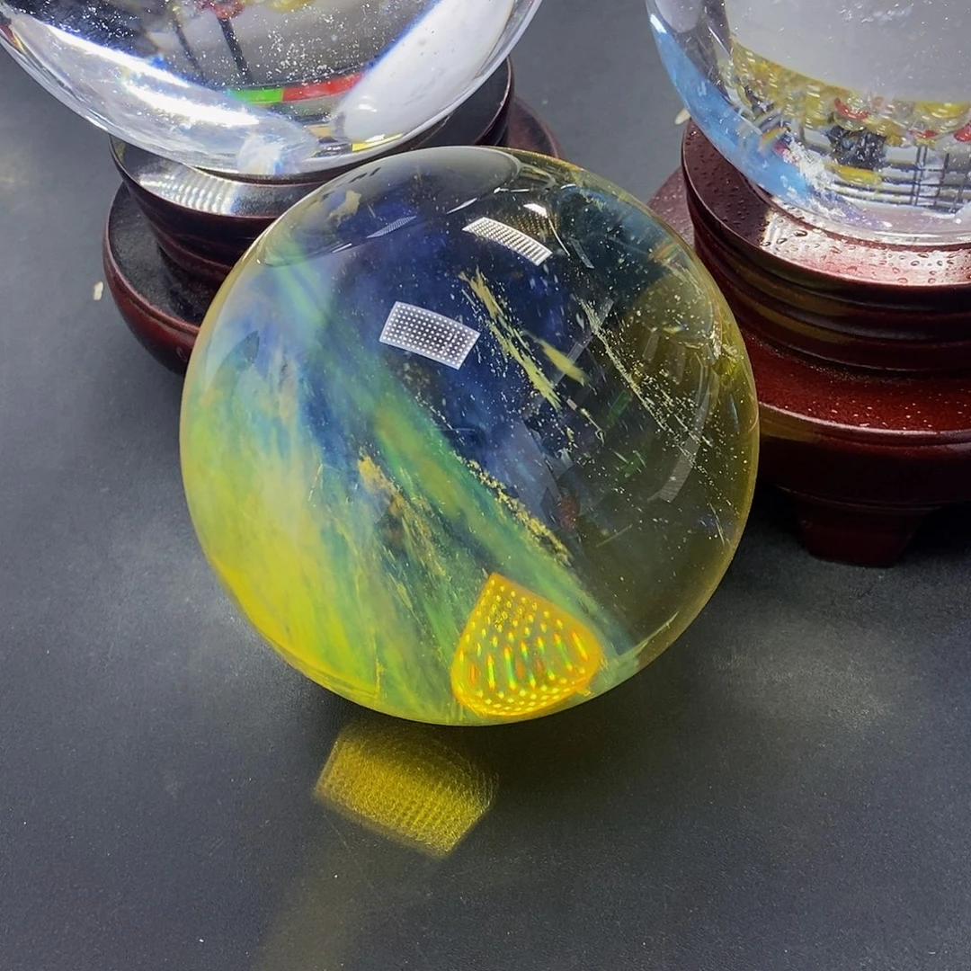 快***家石材9公分黄水摆件