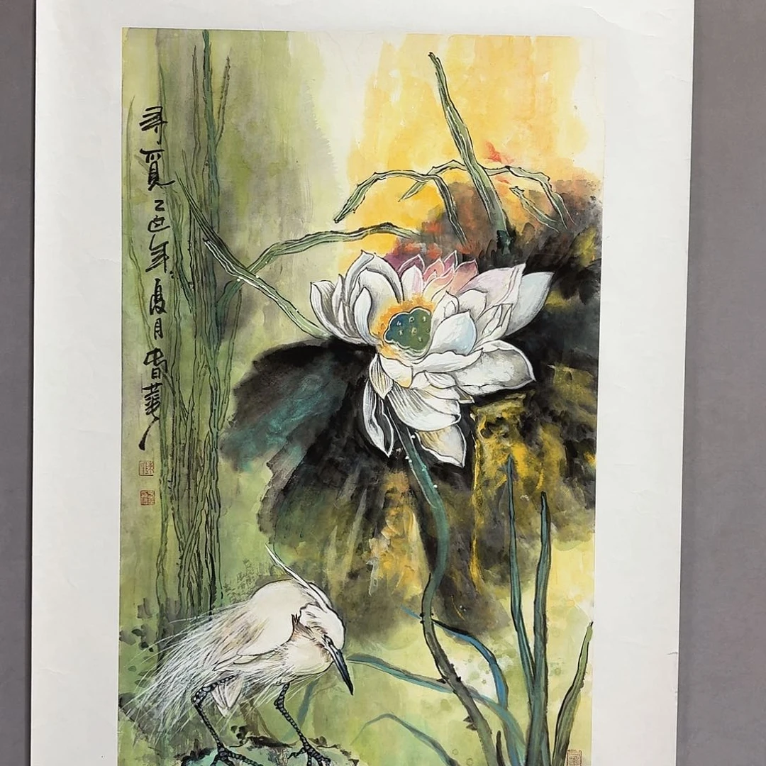 国画亲笔手绘放心去藏