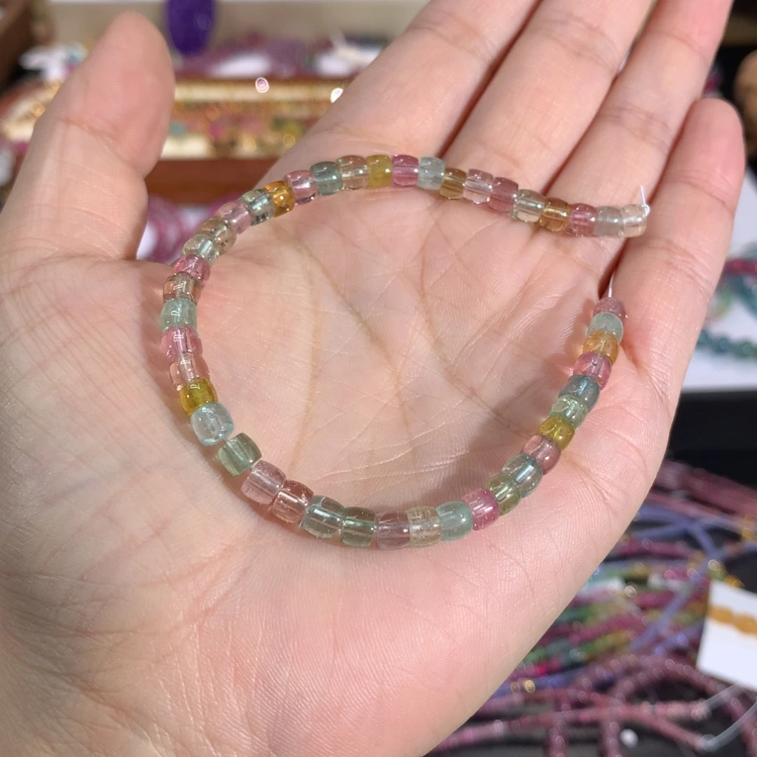 碧玺未镶嵌手串手串