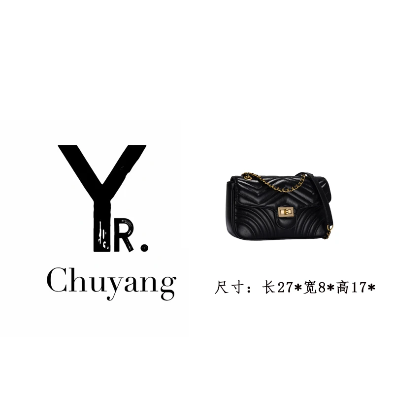 【初阳甄选】GQ-6982-黑色枕头包小众女士斜跨单根斜挎包