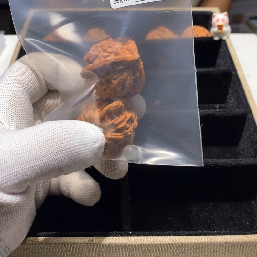 老***孩把件文玩核桃B518盘山三棱35（全）福利
