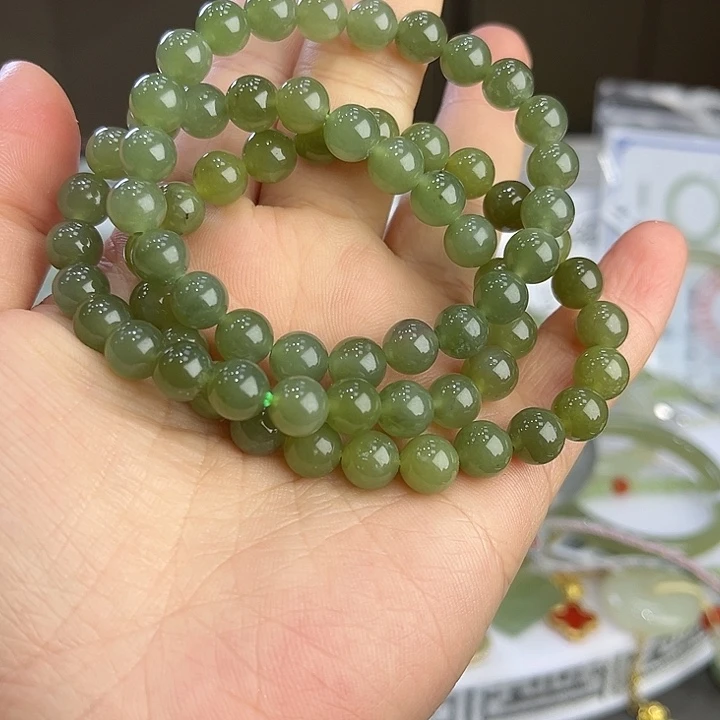 和田玉未镶嵌手串不退换