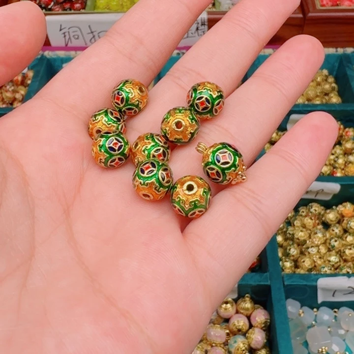 圆珠扣铜扣压襟盘扣