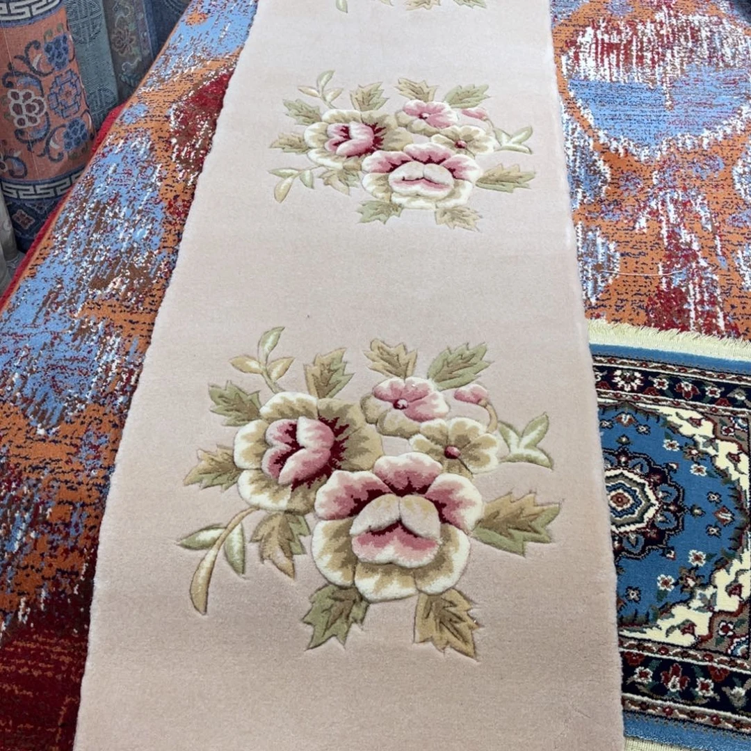 羊毛47×190纯羊毛立体花特价