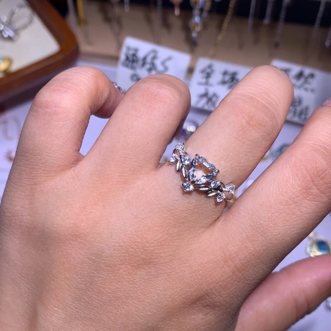 戒指/指环欧泊银S925镶嵌