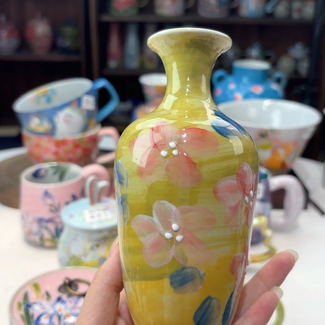 景德镇手绘高温釉下彩陶瓷茶具