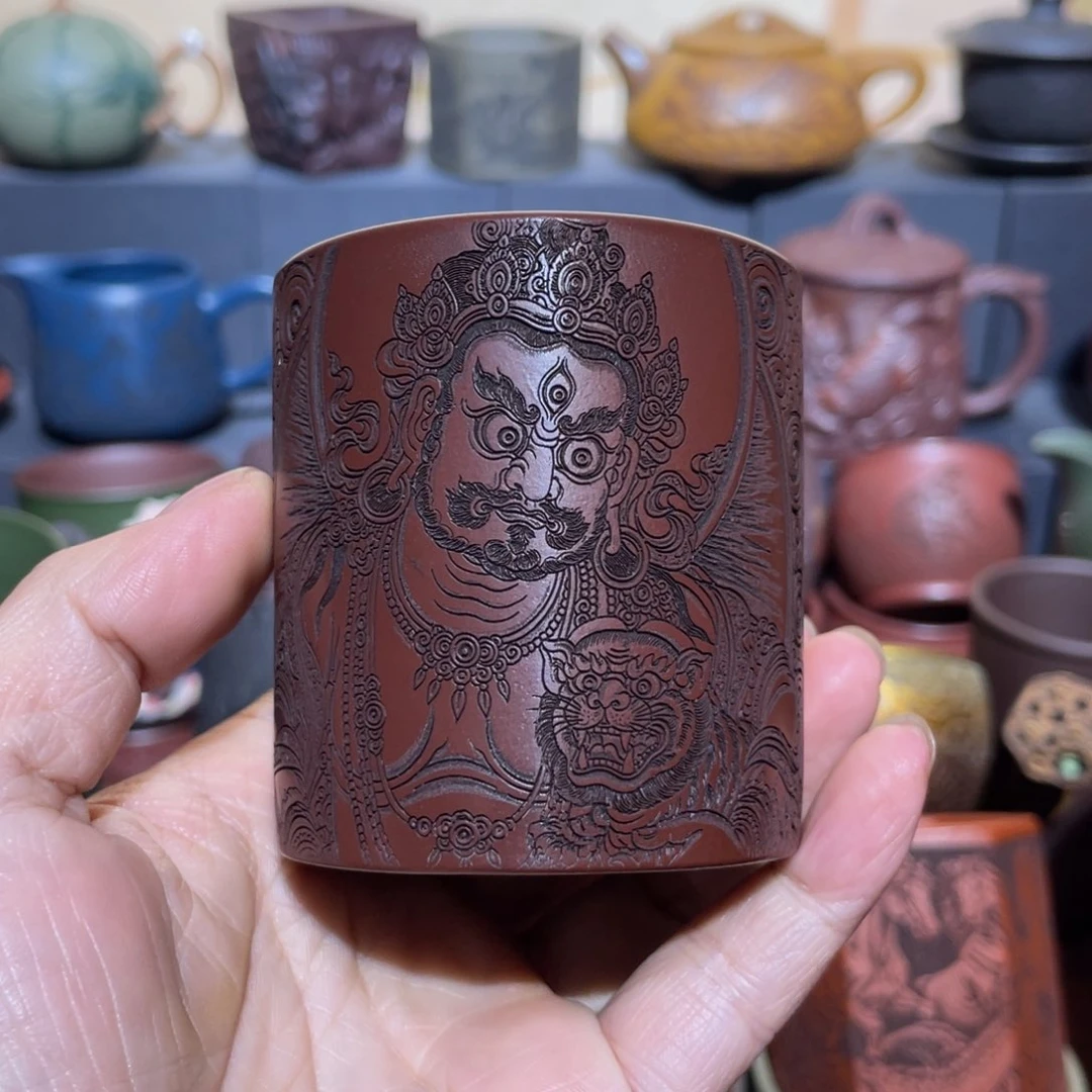 原矿紫砂手工主人杯