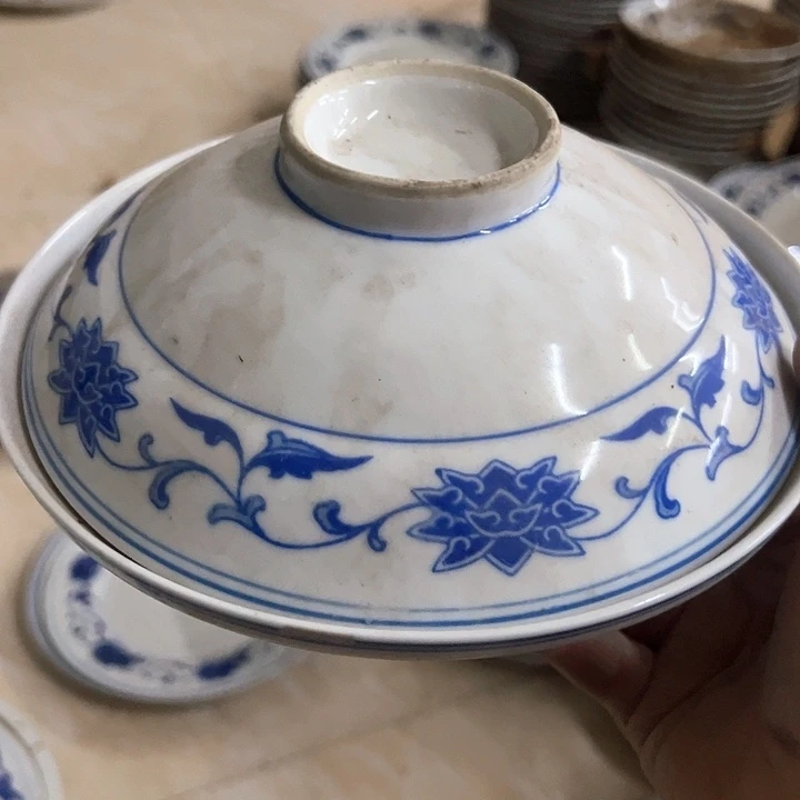 陶其他20厘米缠枝莲合盒器景德镇