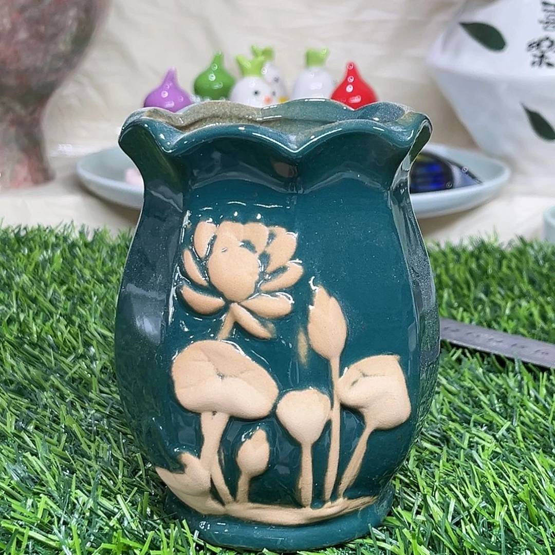 陶瓷绿植多肉微瑕花盆外口径：7*8