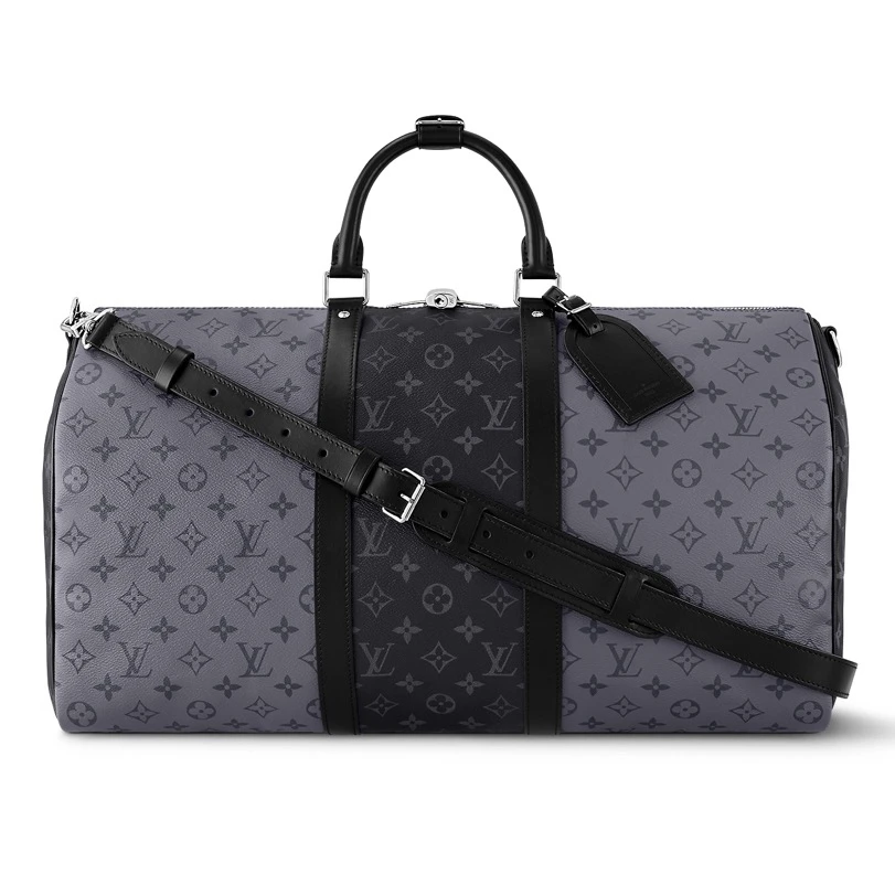 99新 LouisVuitton/路易威登 98新LV黑武士3441 keepall50旅行袋