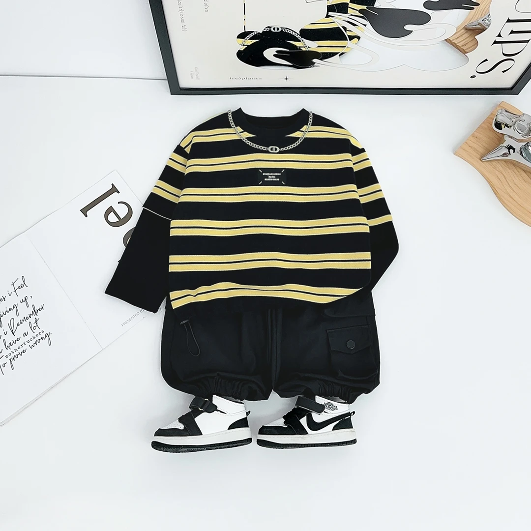 儿童卫衣长袖2025新款男童秋季上衣宝宝潮牌 DMC8132悠悠童话童装