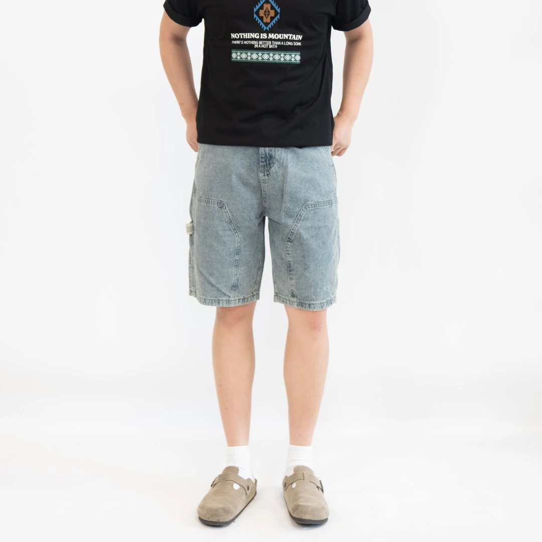 复古工装水洗DJ【240568男士夏季休闲短裤】夏季港式百搭简约高级感