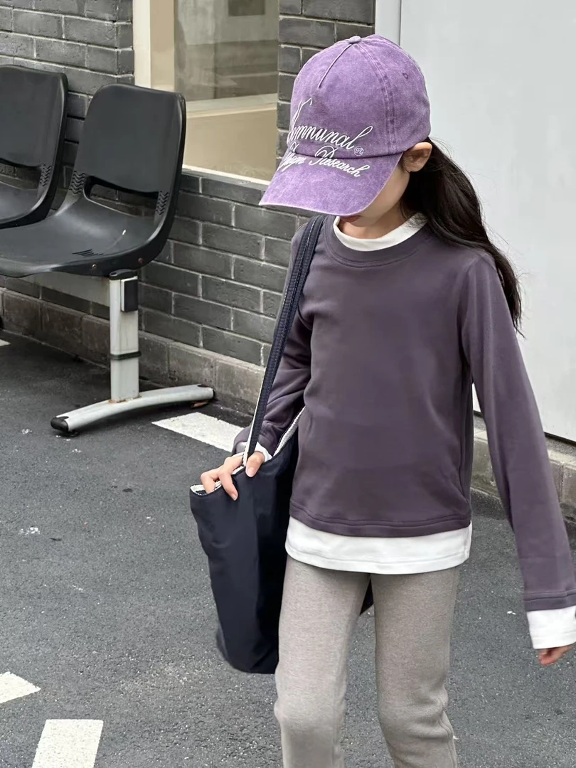 女童多色保暖打底衫