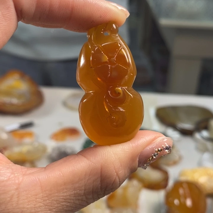 玛瑙/玉髓吊坠(不含链)未镶嵌