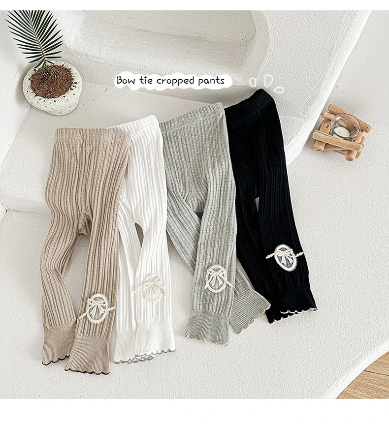 女童打底裤秋冬季棉质女孩韩版春秋花边公主九分裤外穿儿童连裤袜