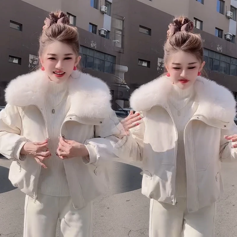 2025秋冬新款时尚显瘦气质网红高档洋气女高级百搭宽松大码外套潮